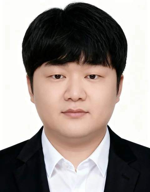 30대 남성 고객의 인핸즈 AI 증명사진 제작 결과 (1번째 사진)